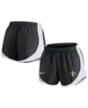 Nike New Orleans Saints Tempo  Women's Dri-fit Nfl Shorts In Black,white