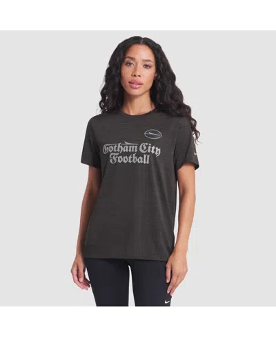 Nike Women's Black New York Jets 2025 Rivalries Collection Sideline Velocity Dri-fit T-shirt