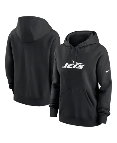 Nike Women's Black New York Jets Club Fleece Pullover Hoodie