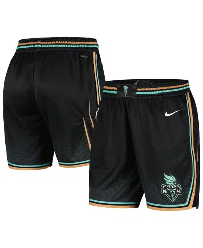 Nike Women's New York Liberty On-court Victory Performance Shorts In Black