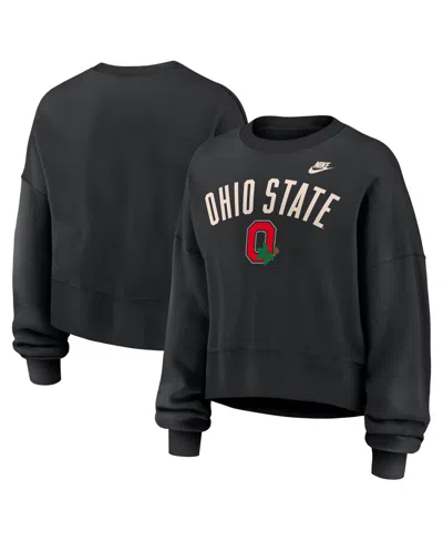 Nike Women's Black Ohio State Buckeyes Legacy Fleece Sweatshirt