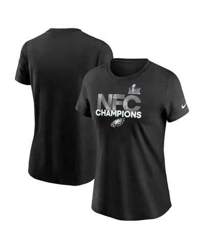 Nike Women's Black Philadelphia Eagles 2024 Nfc Champions T-shirt