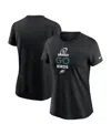 Nike Women's Black Philadelphia Eagles 2024 Nfl Playoffs T-shirt In Black