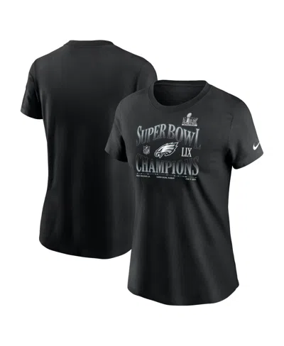 Nike Women's Black Philadelphia Eagles Super Bowl Lix Champions 90s Inspo T-shirt