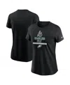 Nike Women's Black Philadelphia Eagles Super Bowl Lix Champions Local T-shirt In Black