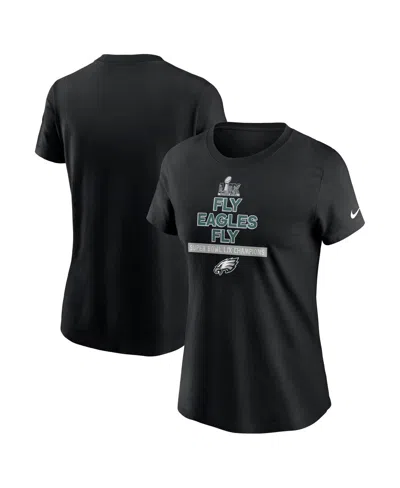 Nike Women's Black Philadelphia Eagles Super Bowl Lix Champions Local T-shirt