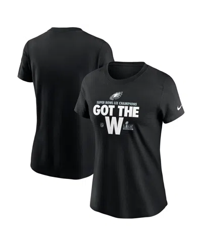 Nike Women's Black Philadelphia Eagles Super Bowl Lix Champions Parade T-shirt