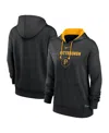 Nike Women's Black Pittsburgh Pirates Authentic Collection City Connect Performance Pullover Hoodie In Black,gold