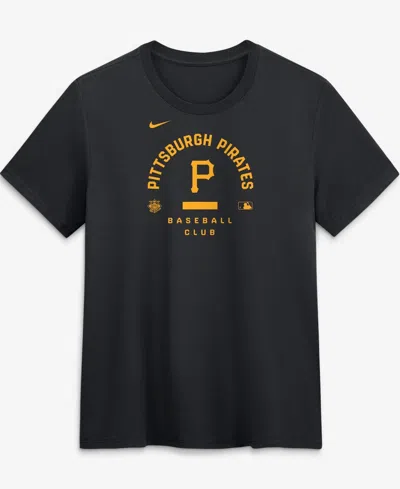 Nike Women's Black Pittsburgh Pirates Authentic Collection Early Work Tri-blend Dri-fit T-shirt