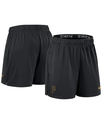 Nike Pittsburgh Pirates Authentic Collection Practice  Women's Dri-fit Mlb Shorts In Black