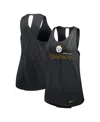 Nike Women's Black Pittsburgh Steelers Plus Size Performance Tank Top In Black