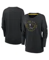 Nike Women's Black Pittsburgh Steelers Rewind Playback Icon Performance Pullover Sweatshirt In Black