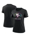 Nike Women's Black San Francisco 49ers 2024 Nfl Crucial Catch Tri-blend T-shirt In Black