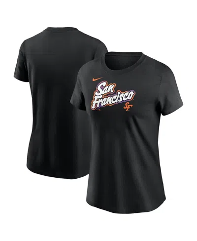 Nike Women's Black San Francisco Giants 2025 City Connect Wordmark T-shirt