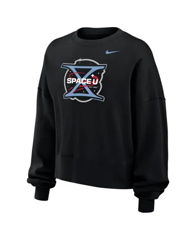 Nike Women's Black Ucf Knights 2026 Space Game Oversized Phoenix Fleece Sweatshirt