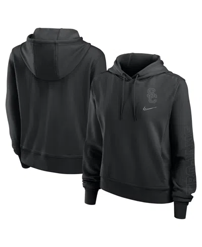 Nike Women's Black Usc Trojans One Pullover Hoodie