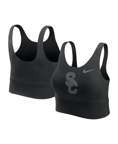 Nike Women's Black Usc Trojans Performance Longline Sports Bra