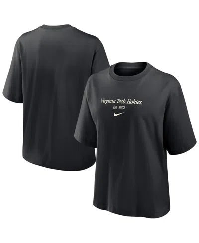 Nike Women's Black Virginia Tech Hokies Boxy T-shirt