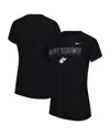 Nike Women's Black West Virginia Mountaineers Coal Never Quits T-shirt In Black