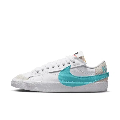 Nike Women's Blazer Low '77 Jumbo Shoes In White/ Cactus/ Summit White