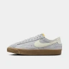 Nike Women's Blazer Low '77 Vintage Shoes In Football Grey/pale Ivory/team Orange/gum Light Brown 
