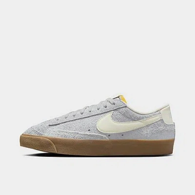 Nike Women's Blazer Low '77 Vintage Shoes In Grey/ivory/brown