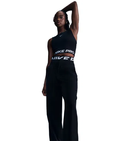 Nike Women's Bliss Dri-fit Trousers In Black,whit