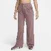 Nike Women's Bliss Dri-fit Trousers In Smokey Mauve/clear