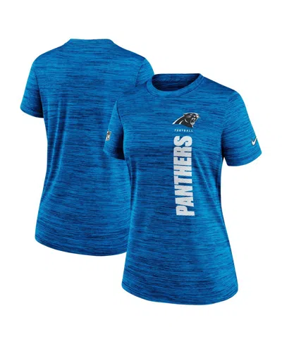 Nike Women's Blue Carolina Panthers Velocity Performance T-shirt