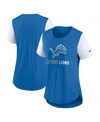 Nike Women's Blue Detroit Lions Team Nod Tri-blend Fashion T-shirt In Blue