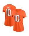 Nike Women's Bo Nix Orange Denver Broncos 2024 Nfl Draft First Round Pick Name Number T-shirt In Orange