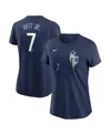 Nike Women's Bobby Witt Jr. Navy Kansas City Royals City Connect Fuse Name Number T-shirt In Navy