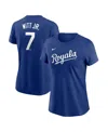 Nike Women's Bobby Witt Jr. Royal Kansas City Royals Fuse Name Number T-shirt In Blue