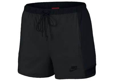 Pre-owned Nike Women's Bonded Short In Black/heather