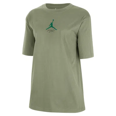 Nike Women's Boston Celtics Courtside Statement Edition Jordan Nba T-shirt In Green