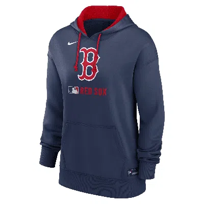 Nike Women's Boston Red Sox Authentic Collection  Therma Mlb Pullover Hoodie In Blue