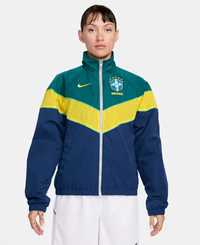 Nike Women's Brazil Windrunner Jacket In Blue