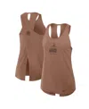 Nike Women's Brown Cleveland Browns Glory Crisscross Performance Tank Top In Brown