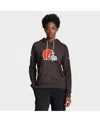 Nike Women's Brown Cleveland Browns Sideline Standard Issueâ Initial Homeâ Dri-fit Hoodie In Brown
