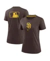 Nike Women's Brown San Diego Padres Authentic Collection Early Work Tri-blend T-shirt In Brown