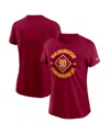 Nike Women's Burgundy Washington Commanders 90th Anniversary T-shirt In Burgundy
