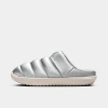 Nike Women's Burrow Se Slippers In Metallic Silver/light Orewood Brown 