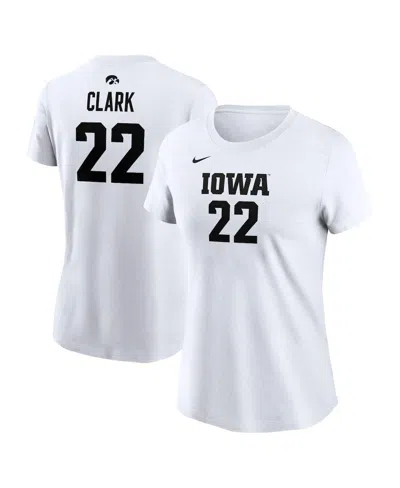 Nike Women's Caitlin Clark White Iowa Hawkeyes Retired Player Name Number T-shirt
