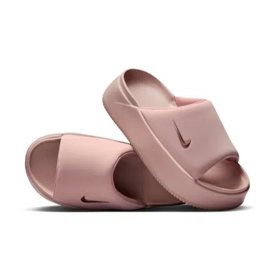 Nike Women's Calm Elevation Slides In Pink