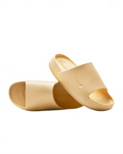 Nike Women's Calm Slides In Sesame In Green