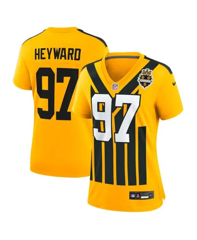 Nike Cameron Heyward Gold Pittsburgh Steelers Alternate 1933 Throwback Game Jersey In Yellow