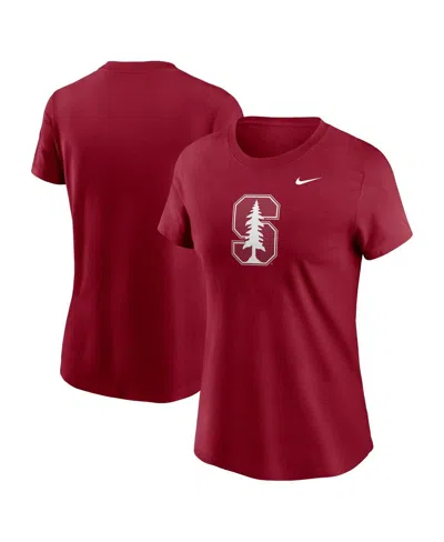 Nike Women's Cardinal Stanford Cardinal Primetime Evergreen Logo T-shirt