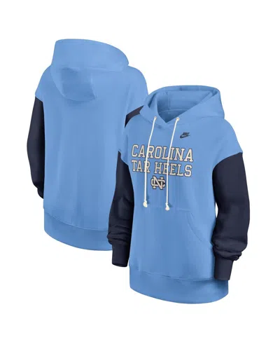 Nike Women's Carolina Blue/navy North Carolina Tar Heels Oversized Legacy Phoenix Pullover Hoodie
