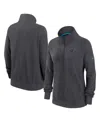 Nike Charcoal Carolina Panthers Premium Raglan Performance Half-zip Sweatshirt In Gray