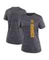 Nike Charcoal Pittsburgh Steelers Velocity Performance T-shirt In Charcoal